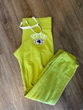 Y2K Campus Crew Lime Green Track Pants & Joggers